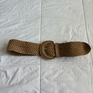 Natural Jute Belt for Women Round Buckle Jute Belt Boho Summer Belt